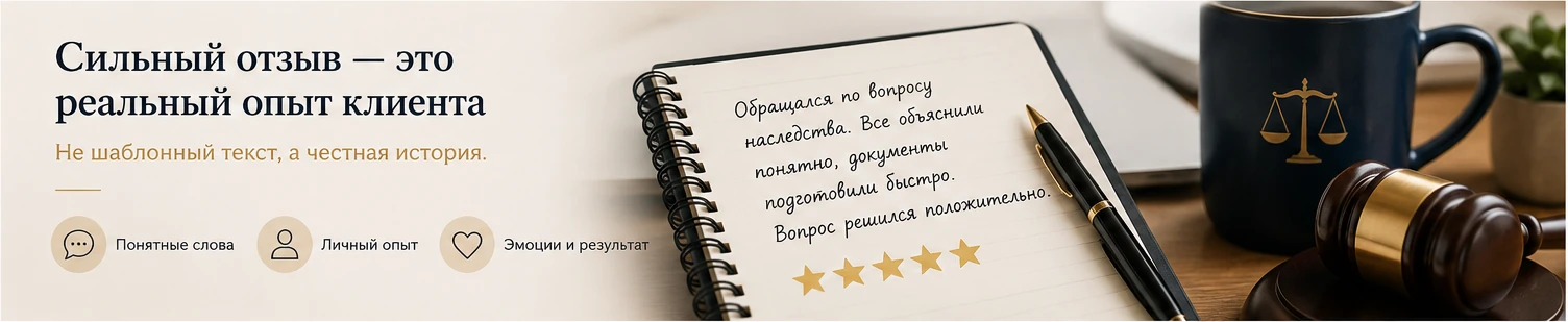 Как системно собирать сильные отзывы о работе адвоката или юриста